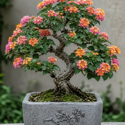 lantana dual colour bonsai tree